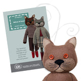 Atticus and Scout, felt cat kit