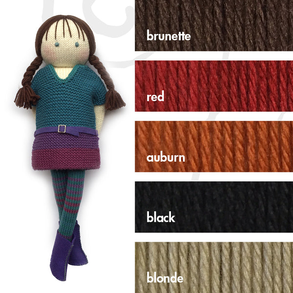 43cm classic knitted doll starter kit