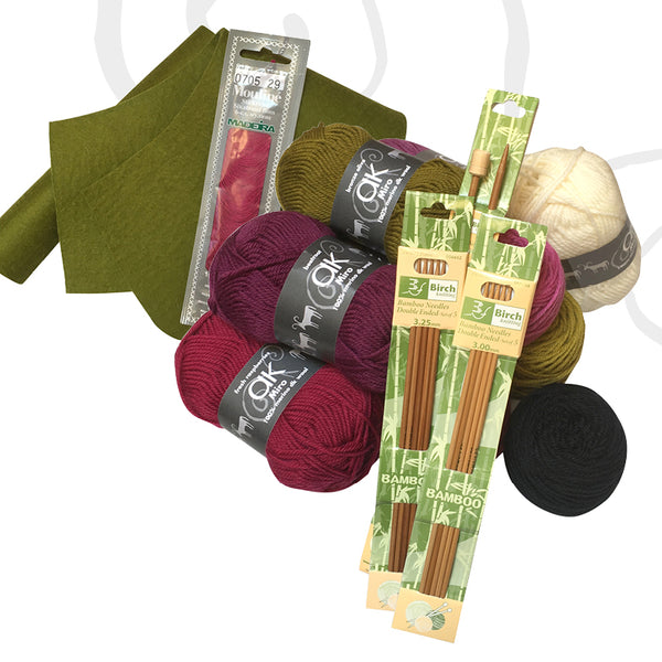 43cm classic knitted doll starter kit