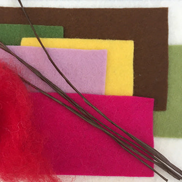 Big Red, Ruby and joey, felt bush kangaroo kit