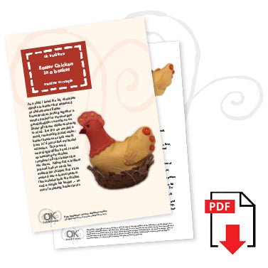 Easter Chicken in a basket e-pattern