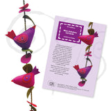 Mia's fabulous felt bird mobile