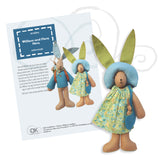 Flora and William, felt hare kit