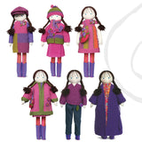 handmade felt dolls and accessories