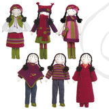 handmade felt dolls and accessories