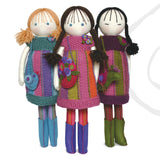 handmade felt dolls and accessories