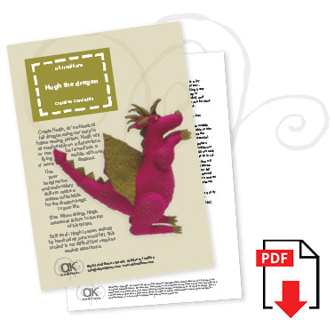 Hugh the dragon e-pattern
