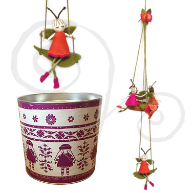 Readymade Life's A Swing Flower Fairy Mobile