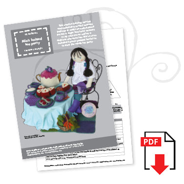 Mia’s knitted tea party e-pattern