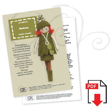 Holly, the winter garden sprite e-pattern