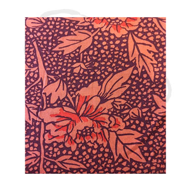 Peony fabric - burgundy/red