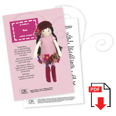 Rose, the flower fairy e-pattern