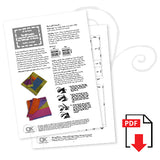 Traditionally inspired patchwork cot blanket or throw e-pattern