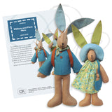 Flora and William, felt hare kit