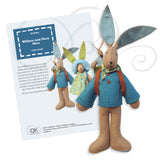 Flora and William, felt hare kit