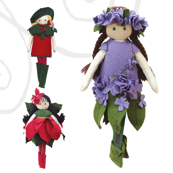 traditional yuletide flower fairies