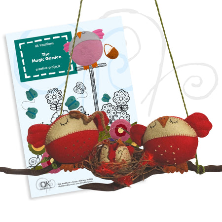 up in the tree-tops mobile, sewing kit