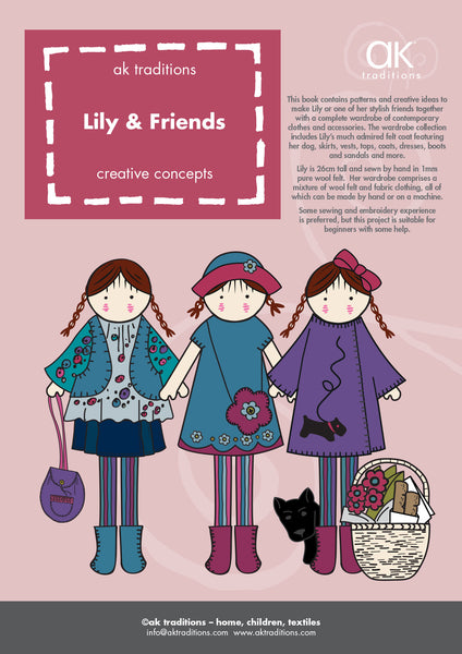 lily and friends handmade doll pattern book
