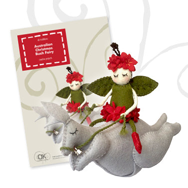 Carmen, the Poinsettia fairy kit