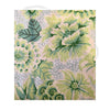 Floral spots green fabric
