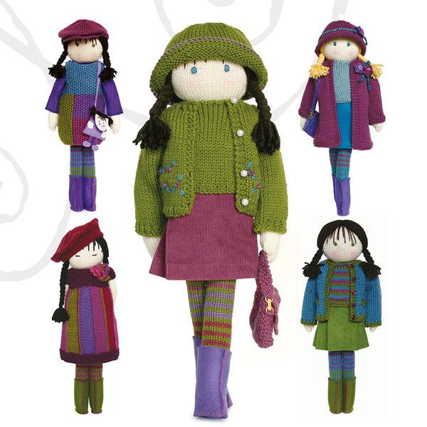 knitted dolls clothes and accessories