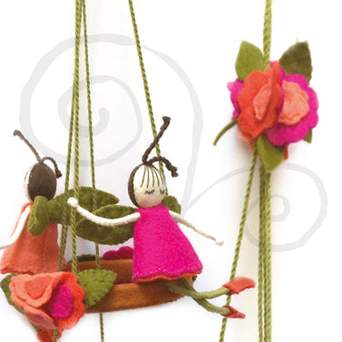 Readymade Life's A Swing Flower Fairy Mobile