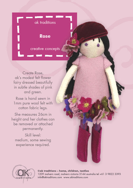Rose, the Christmas Rose fairy kit
